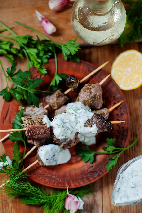 Keto Grilled Mediterranean Kebabs