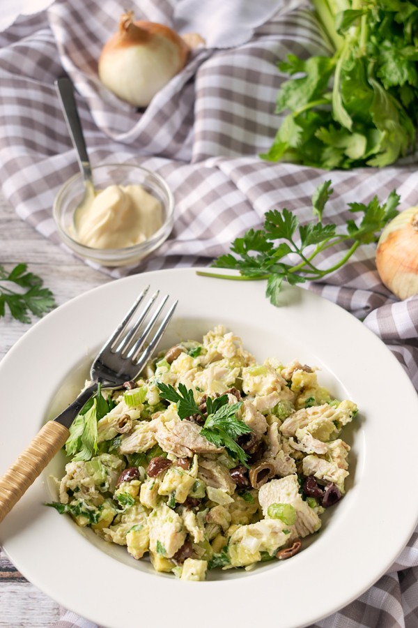 Keto Pesto Chicken Salad