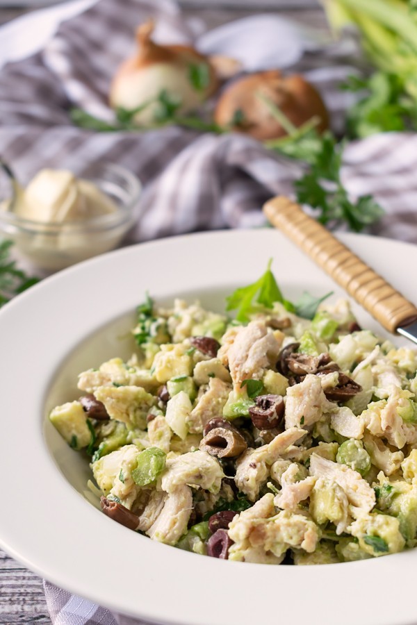 Keto Pesto Chicken Salad