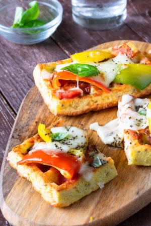 Keto Chaffle Pizza