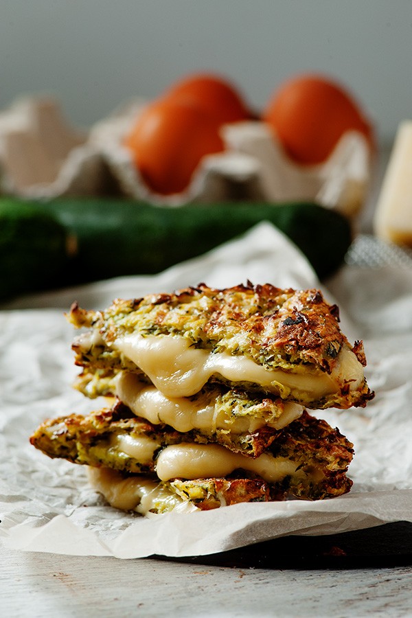 Low Carb Grilled Cheese with Zucchini Bread