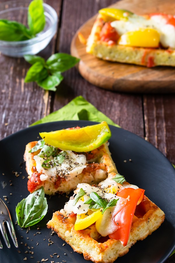 Low Carb Chaffle Pizza