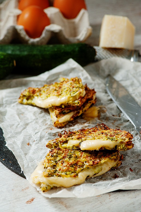 Keto Grilled Cheese with Zucchini Bread