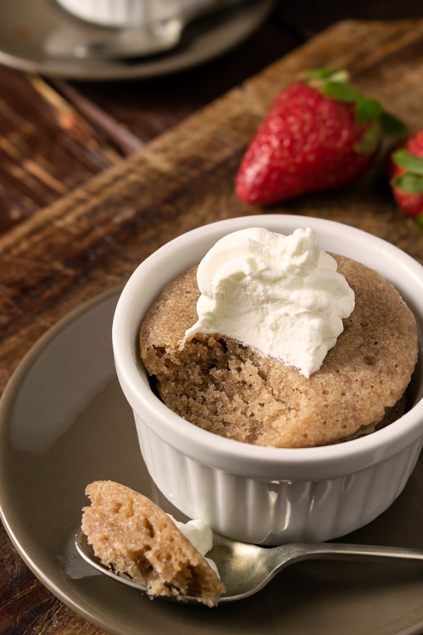 Keto Strawberry Mug Cake