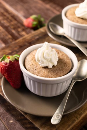 Keto Strawberry Mug Cake