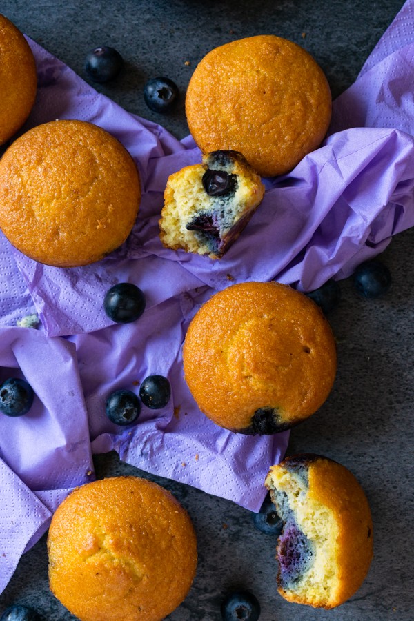 Low Carb Blueberry Muffins