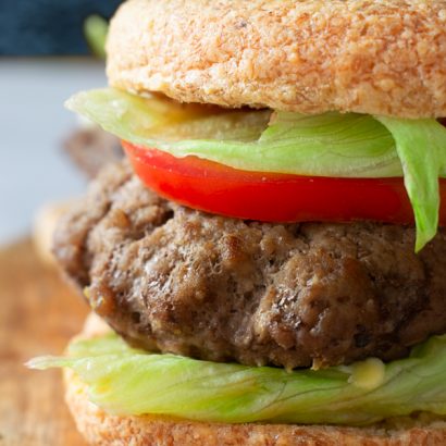 Keto Hamburger with Keto Hamburger Bun