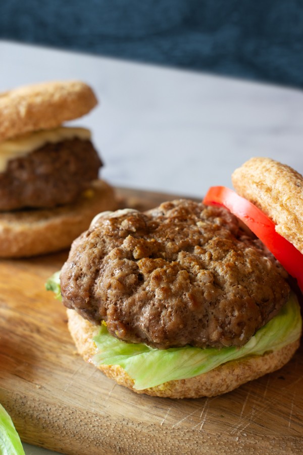 Low Carb Hamburger with Low Carb Hamburger Bun