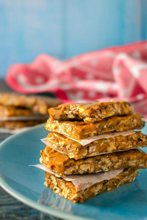 Low Carb Maple Pecan Granola Bar Recipe So Nourished