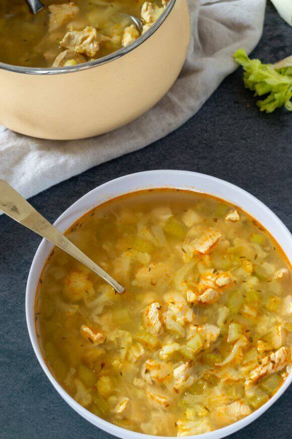 Low Carb Chicken Soup Recipe | So Nourished
