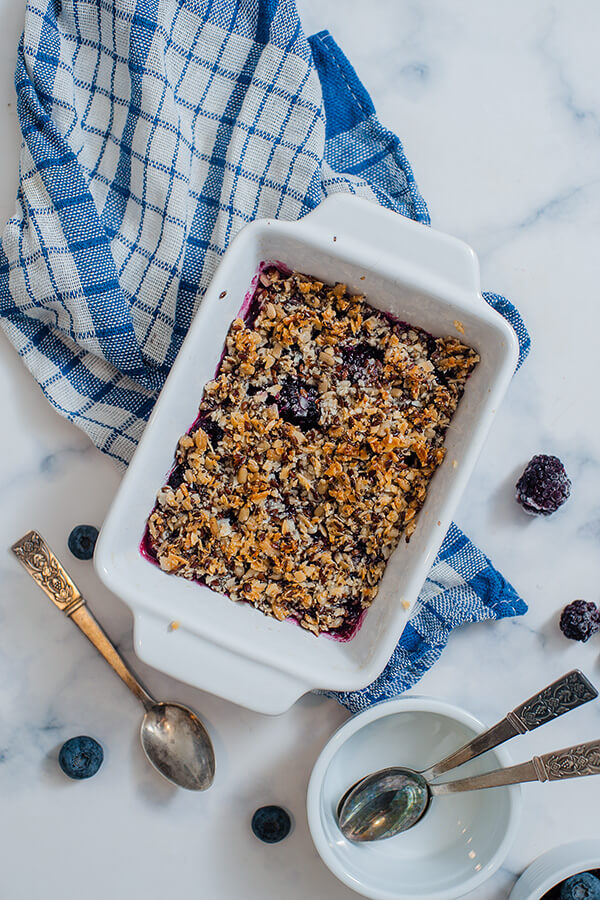 Keto Blackberry Crisp