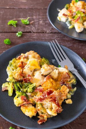 Keto Chicken Bacon Ranch Casserole