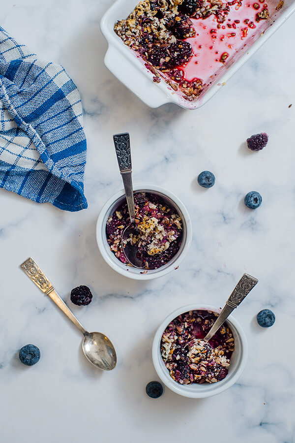 Keto Blackberry Crisp Recipe