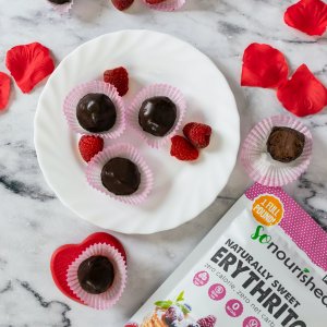 Keto Raspberry Chocolate Truffles