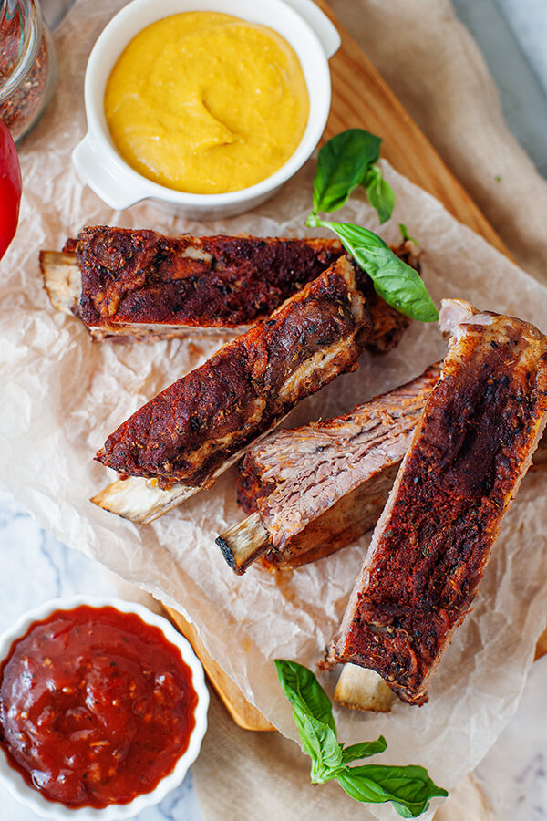 Low Carb BBQ Ribs with Keto Rib Rub