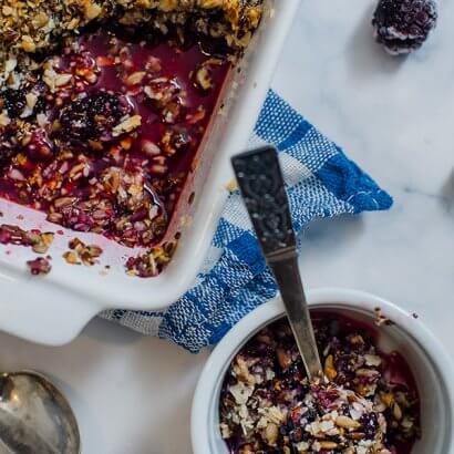 Low Carb Keto Blackberry Crisp